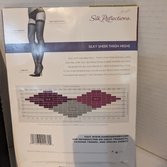 Thigh High Stockings New In‎ Package Fredrick's And Hanes Medium. 3 Packs - Picture 8 of 11